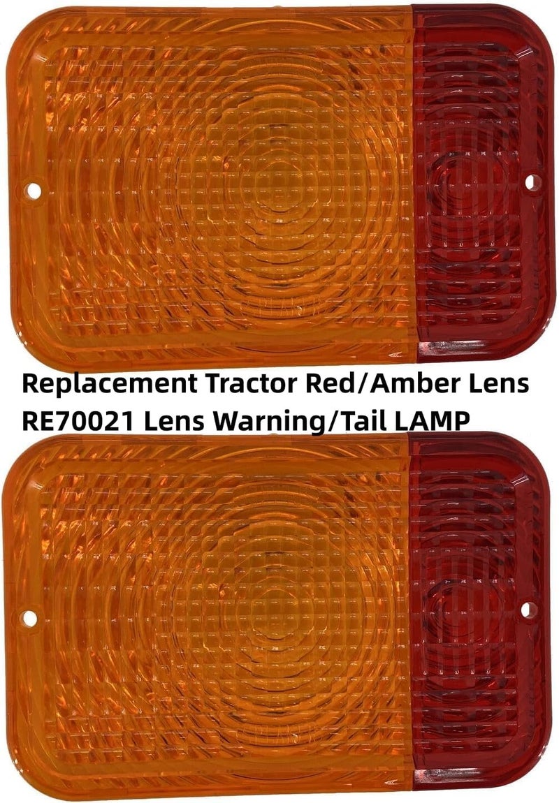 Sootim Replacement Red/Amber Lens RE70021 Fits JD 1023E (-310,000) 1026R (-310,000) 2210 2305 3032E(-610,000) 3038E(-610,000) 5415H 5615 5715 5715HC 5425N 5725N Tractor Lens Warning/Tail LAMP（2 Pack） - Image 3